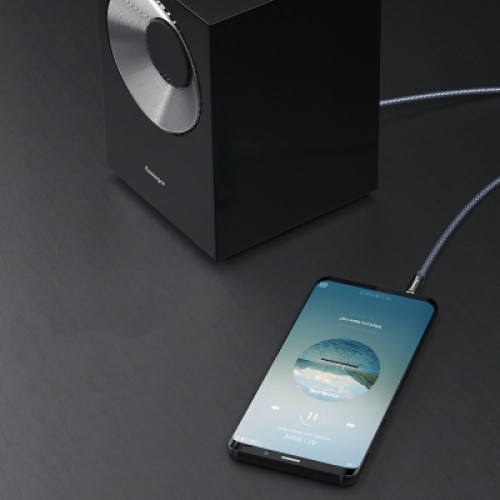 Кабель мультимедийный 3.5mm M to 3.5mm M 1.2m gray Essager (EYP35-DY0G) Кабель мультимедийный 3.5mm M to 3.5mm M 1.2m gray Essager (EYP35-DY0G)