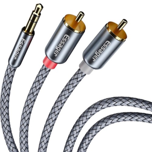 Кабель мультимедийный 3.5mm M to 2xRCA M 3.0m Essager (EYPZJ-MYC0G) Кабель мультимедийный 3.5mm M to 2xRCA M 3.0m Essager (EYPZJ-MYC0G)