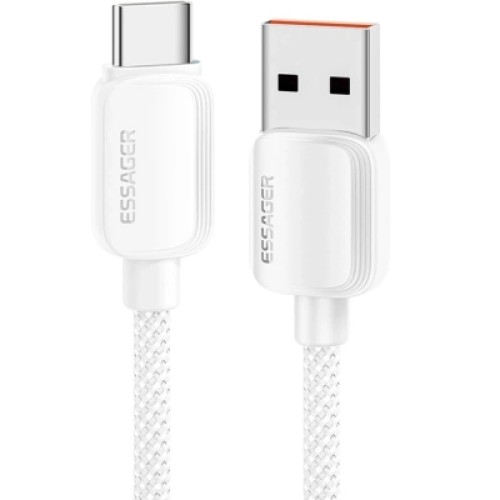 Дата кабель USB 2.0 AM to USB-C 1.0m 100W white Essager (EXC7A-WL02-P) Дата кабель USB 2.0 AM to USB-C 1.0m 100W white Essager (EXC7A-WL02-P)