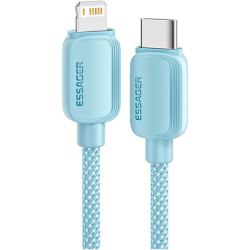 Дата кабель USB-C to Lightning 1.0m 20W blue Essager (EXCTL-WL03-P)