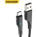 Дата кабель USB 2.0 AM to USB-C 1.0m 3A black Essager (EXCT-LS01) Дата кабель USB 2.0 AM to USB-C 1.0m 3A black Essager (EXCT-LS01)