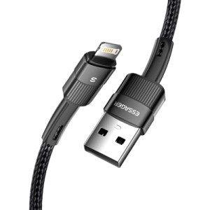 Дата кабель USB 2.0 AM to Lightning 1.0m 2.4A black Essager (EXCL-XC01)