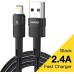 Дата кабель USB 2.0 AM to Lightning 1.0m 2.4A black Essager (EXCL-XC01) Дата кабель USB 2.0 AM to Lightning 1.0m 2.4A black Essager (EXCL-XC01)