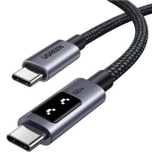 Дата кабель USB-C to USB-C 1.0m PD 100W L509 black Ugreen (35501)