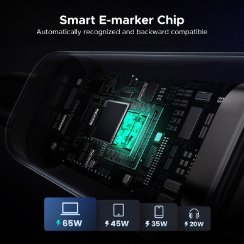 Дата кабель USB-C to USB-C 1.0m PD 100W L509 black Ugreen (35501)