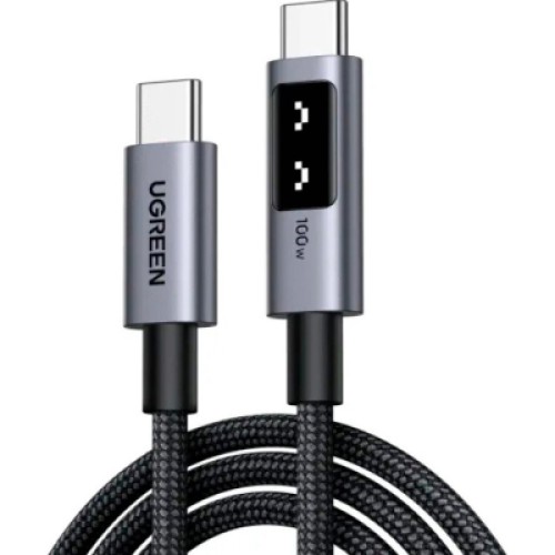 Дата кабель USB-C to USB-C 1.0m PD 100W L509 black Ugreen (35501)