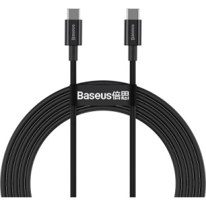 Дата кабель USB-C to USB-C 2.0m 100W black Baseus (CATYS-C01)