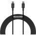 Дата кабель USB-C to USB-C 2.0m 100W black Baseus (CATYS-C01)