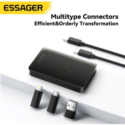 Дата кабель USB charging cable set Treasure box 0.28m Essager (ECJHZ-JH01-P)
