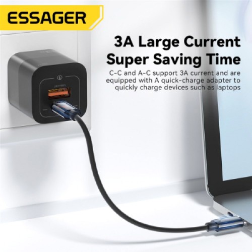Дата кабель USB charging cable set Treasure box 0.28m Essager (ECJHZ-JH01-P)