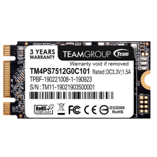 Накопитель SSD M.2 2242 512GB Team (TM4PS7512G0C101) Накопитель SSD M.2 2242 512GB Team (TM4PS7512G0C101)