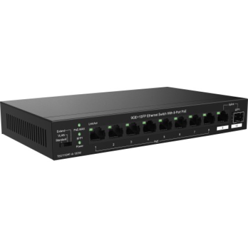 Коммутатор сетевой Tenda TEG1110PF-8-120W Коммутатор сетевой Tenda TEG1110PF-8-120W