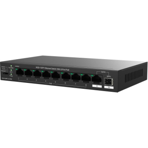 Коммутатор сетевой Tenda TEG1110PF-8-120W Коммутатор сетевой Tenda TEG1110PF-8-120W