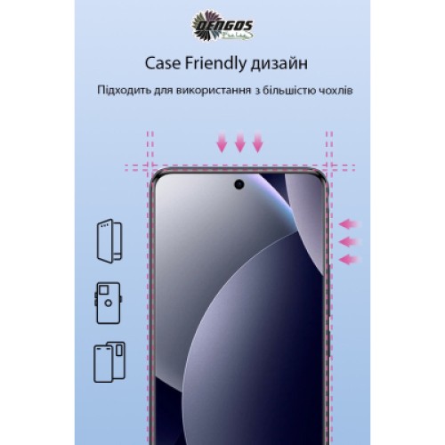 Стекло защитное Dengos Full Glue Xiaomi Redmi Note 15 Pro 5G Black (TGFG-427)