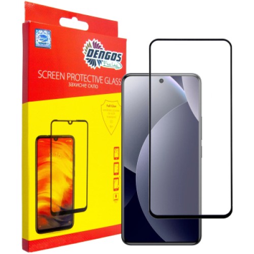 Стекло защитное Dengos Full Glue Xiaomi Redmi Note 15 Pro 5G Black (TGFG-427)
