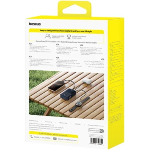Батарея универсальная Baseus EnerFill FC51 Bipow2 Pro 30000mAh 22,5W build cab.USB-C black (E0028100)