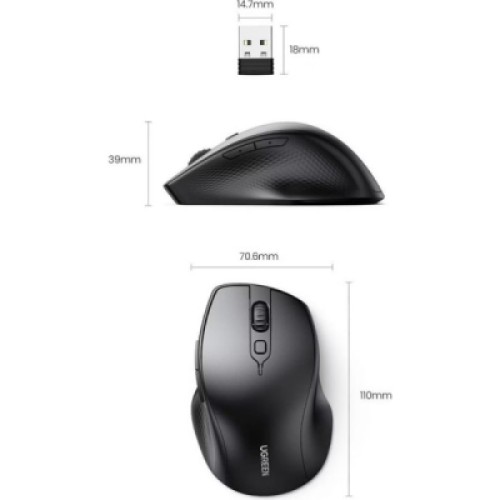 Мышка Ugreen MU101 Wireless Black (90395)