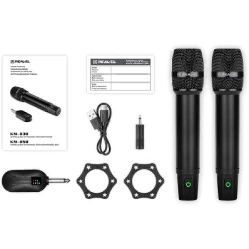 Микрофон REAL-EL KM-850 Black (EL121900002)