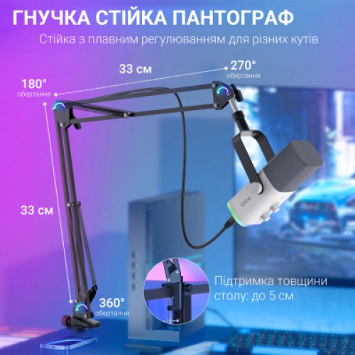 Микрофон Fifine AM8TW USB/XLR White (AM8TW)