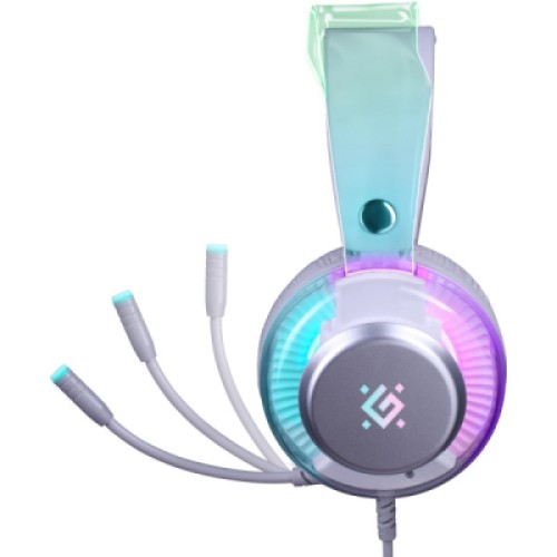 Наушники Defender Glitch RGB USB White (62490)