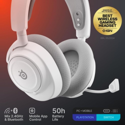 Наушники SteelSeries Arctis Nova 7 Gen 2 Wireless White (61731)