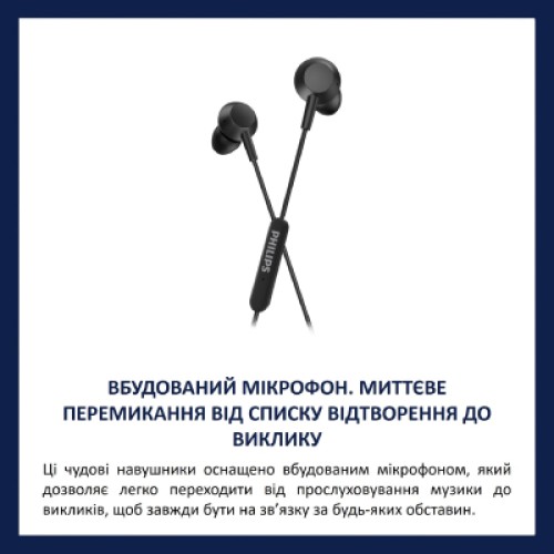 Наушники Philips TAE5008BK/00 USB-C Black (TAE5008BK/00)