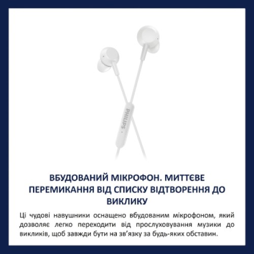 Наушники Philips TAE5008WT/00 USB-С White (TAE5008WT/00)