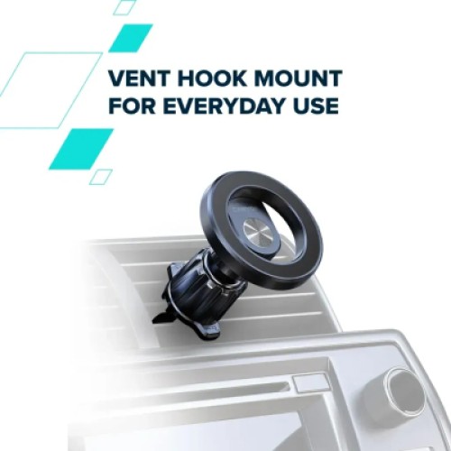 Универсальный автодержатель Canyon Magnetic car holder OnGrip 12 suction + air vent Black (CNS-CCHM12)