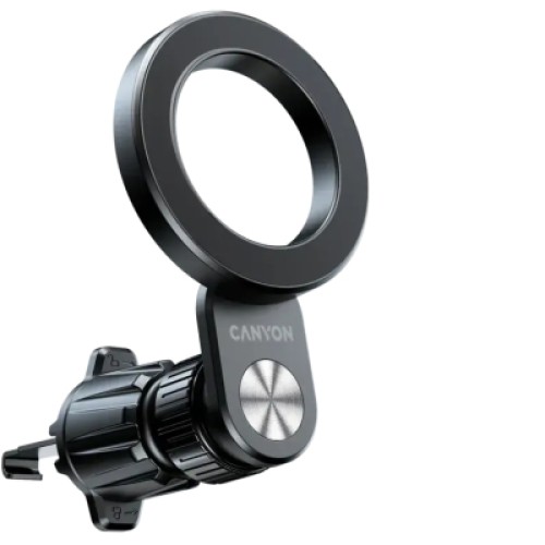 Универсальный автодержатель Canyon Magnetic car holder OnGrip 12 suction + air vent Black (CNS-CCHM12)
