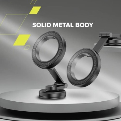 Универсальный автодержатель Canyon Magnetic phone holder OnGrip 10 aluminum Black (CNS-CCHM10)