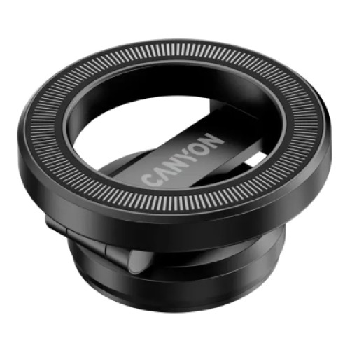 Универсальный автодержатель Canyon Magnetic phone holder OnGrip 10 aluminum Black (CNS-CCHM10)