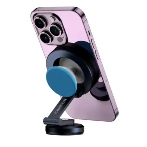 Универсальный автодержатель Canyon Magnetic phone holder OnGrip 10 aluminum Black (CNS-CCHM10)