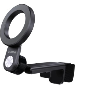 Держатель для смартфонов Canyon Magnetic travel holder OnGrip 11 clip mount Black (CNS-CCHM11)