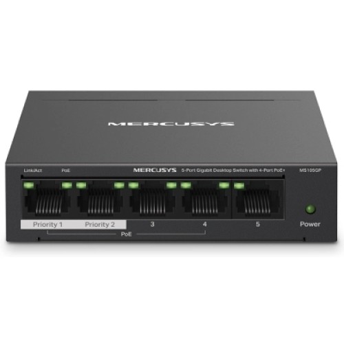 Коммутатор сетевой Mercusys MS105GP Коммутатор сетевой Mercusys MS105GP