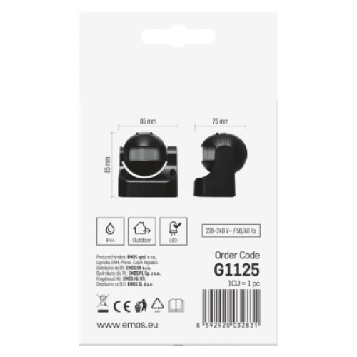 Датчик движения EMOS G1125 Датчик движения EMOS G1125