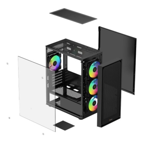 Корпус для ПК OCYPUS GAMMA C50 BK ARGB (GAMMA-C50-BKG400XX-GL)