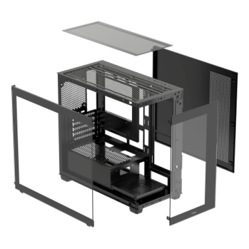 Корпус для ПК OCYPUS GAMMA C52 BK (GAMMA-C52-BKD000XX-GL) Корпус для ПК OCYPUS GAMMA C52 BK (GAMMA-C52-BKD000XX-GL)