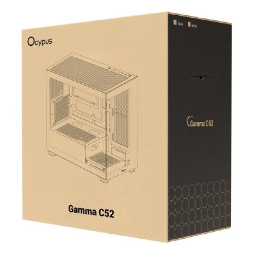 Корпус для ПК OCYPUS GAMMA C52 BK (GAMMA-C52-BKD000XX-GL) Корпус для ПК OCYPUS GAMMA C52 BK (GAMMA-C52-BKD000XX-GL)