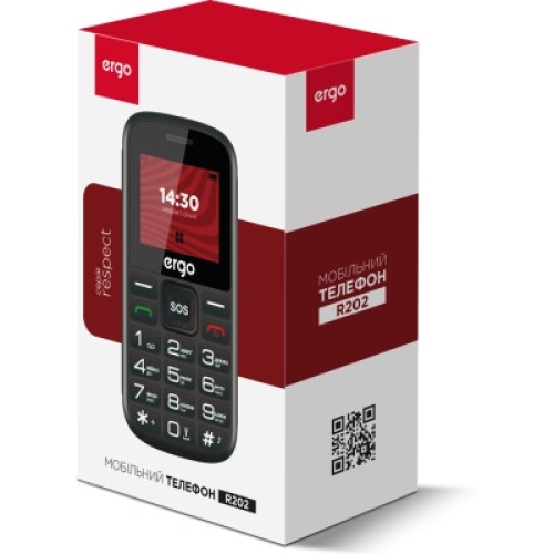 Мобильный телефон Ergo R202 Black