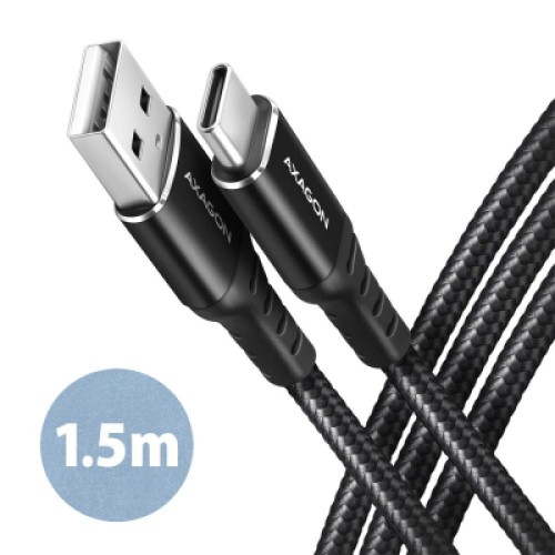 Дата кабель USB 2.0 AM to USB-C 1.5m black AXAGON (BUCM-AM15AB) Дата кабель USB 2.0 AM to USB-C 1.5m black AXAGON (BUCM-AM15AB)