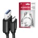 Дата кабель USB 3.2 AM to USB-C 2.0m black AXAGON (BUCM3-AM20AB)