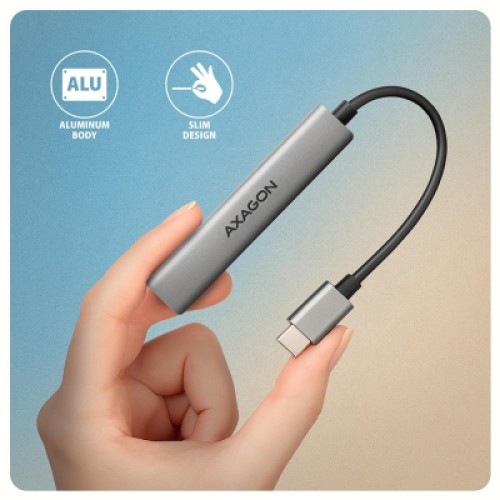 Концентратор AXAGON USB-C to 1xUSB-A 5Gbps + 2xUSB-A 480Mbps + 1xUSB-C 480Mbps 0.12m aluminum (HUE-STC) Концентратор AXAGON USB-C to 1xUSB-A 5Gbps + 2xUSB-A 480Mbps + 1xUSB-C 480Mbps 0.12m aluminum (HUE-STC)