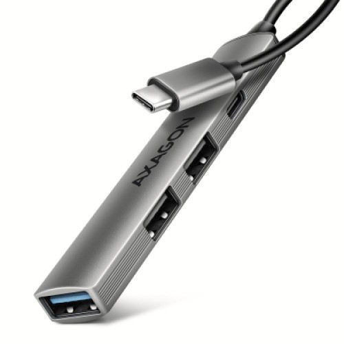 Концентратор AXAGON USB-C to 1xUSB-A 5Gbps + 2xUSB-A 480Mbps + 1xUSB-C 480Mbps 0.12m aluminum (HUE-STC) Концентратор AXAGON USB-C to 1xUSB-A 5Gbps + 2xUSB-A 480Mbps + 1xUSB-C 480Mbps 0.12m aluminum (HUE-STC)