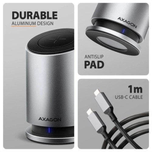 Концентратор AXAGON USB-C 9-in-1 wireless 15W PD100W 0.6m (HMC-WL9) Концентратор AXAGON USB-C 9-in-1 wireless 15W PD100W 0.6m (HMC-WL9)