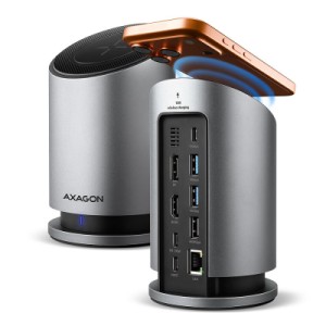 Концентратор AXAGON USB-C 9-in-1 wireless 15W PD100W 0.6m (HMC-WL9)