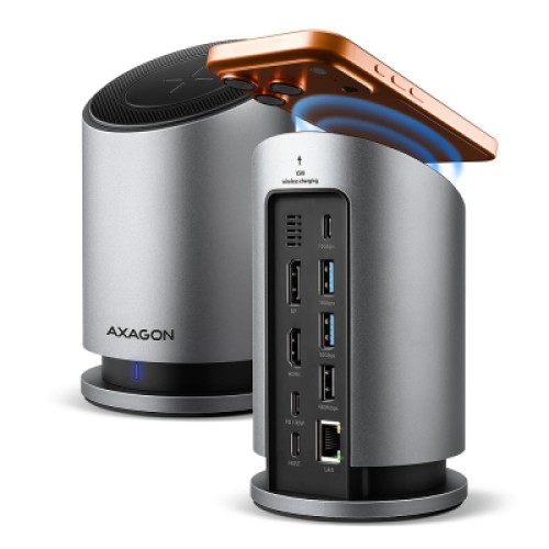 Концентратор AXAGON USB-C 9-in-1 wireless 15W PD100W 0.6m (HMC-WL9) Концентратор AXAGON USB-C 9-in-1 wireless 15W PD100W 0.6m (HMC-WL9)