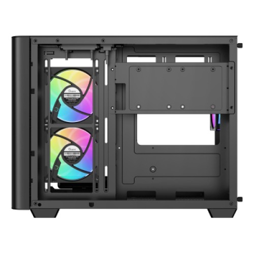 Корпус для ПК OCYPUS IOTA C50 BK CURVE ARGB DIGITAL (OTA-C50-BKD300CD-GL)