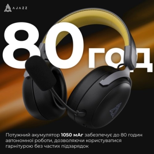 Наушники Ajazz AHM08 MAX 3-Mode Black (AHM08-MAX-BGY)