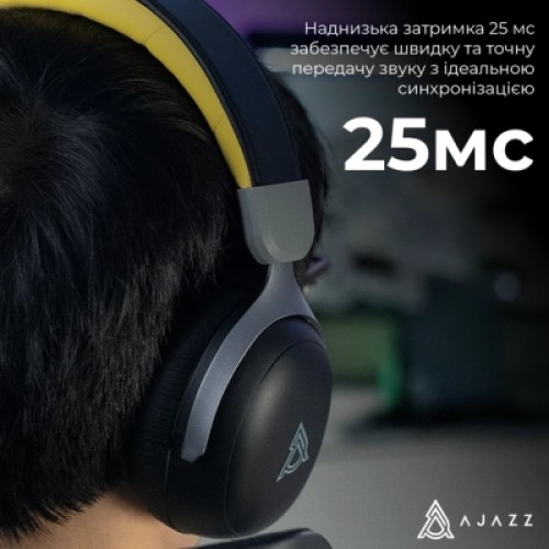 Наушники Ajazz AHM08 MAX 3-Mode Black (AHM08-MAX-BGY)