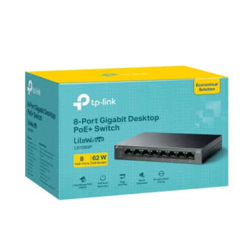 Коммутатор сетевой TP-Link LS108GP